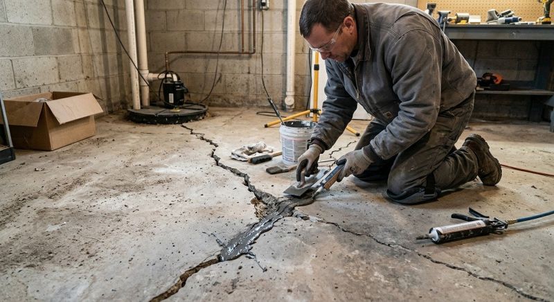 Cracked Basement Floor Repair in Palatka, FL