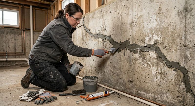 Cracked Basement Floor Repair in Palatka, FL