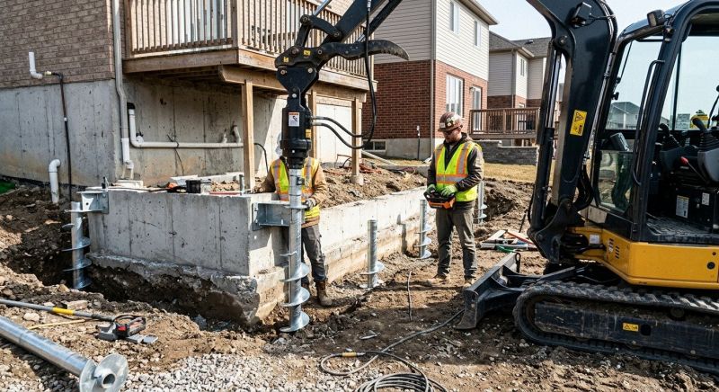 Helical Piers Installation in Palatka, FL
