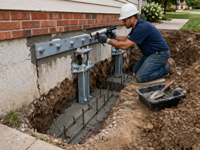 Sinking Foundation Repair in Interlachen, FL